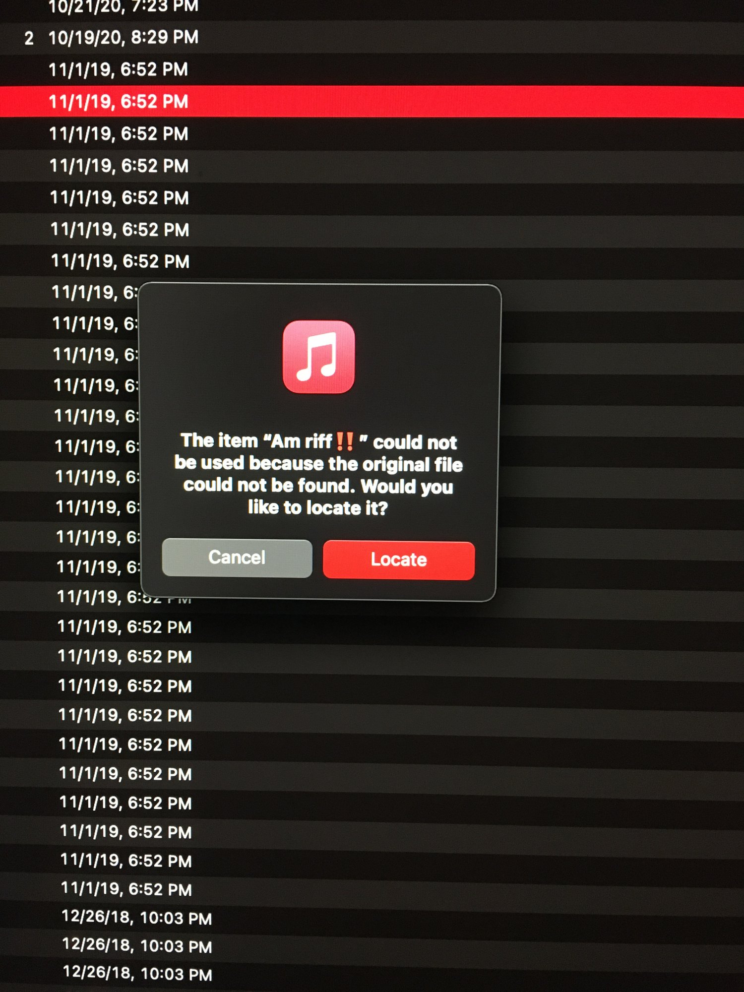 Or, more recently, short song sketches or covers. iMac Music can't find voice memo file. | MacRumors Forums
