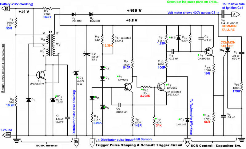 The tractor runs and performs well, but my customer tells me that when he used to move the throttle lever the engine would come down to an idle. BOSCH 0.227.300.004 6-pin SC/Turbo CDI unit troubleshooting - Pelican Parts Forums