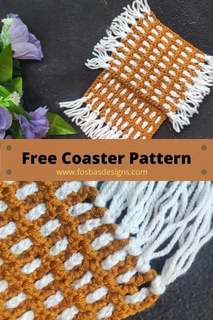 Crochet coasters are super easy to make, yet they add so much style to homes and parties. Free Crochet Coaster And Placemat Pattern Easy Mug Rug Fosbas Designs