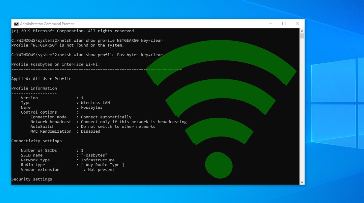 Networks that require a password have a . How To Find Wi-Fi Password Using CMD Of All Connected