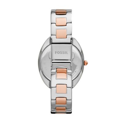 De guess collectie van lucardi bestaat uit armbanden, kettingen, oorbellen en ringen. Gabby Three Hand Date Two Tone Stainless Steel Watch Es5072 Fossil