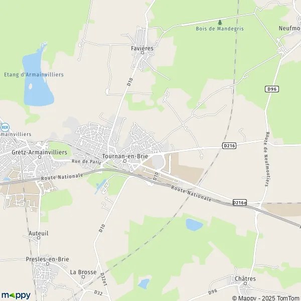 Derniers chiffres du coronavirus issus du csse 26/09/2021 (dimanche 26 septembre 2021). Plan Tournan-en-Brie : carte de Tournan-en-Brie (77220) et