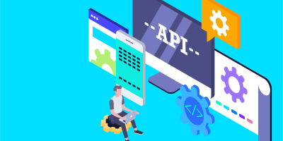 Vector illustration of API interface