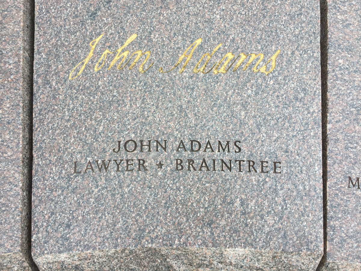 John adams wrote to thomas jefferson in 1823 that although jay was absent. The Signature Of John Adams At The Declaration Of Independence Memorial Personal Website Of Fred Michmershuizen