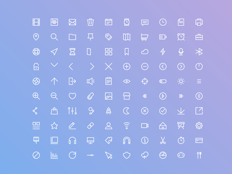 100 Free Basic UI Icon Free Download Freebiesjedi