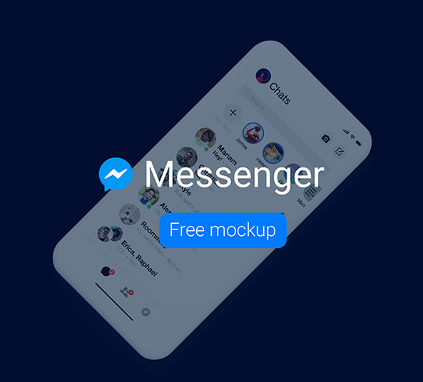 Download dark chat messenger ui free psd. Free Messenger Mockup Resources For Adobe Photoshop Freebiesui
