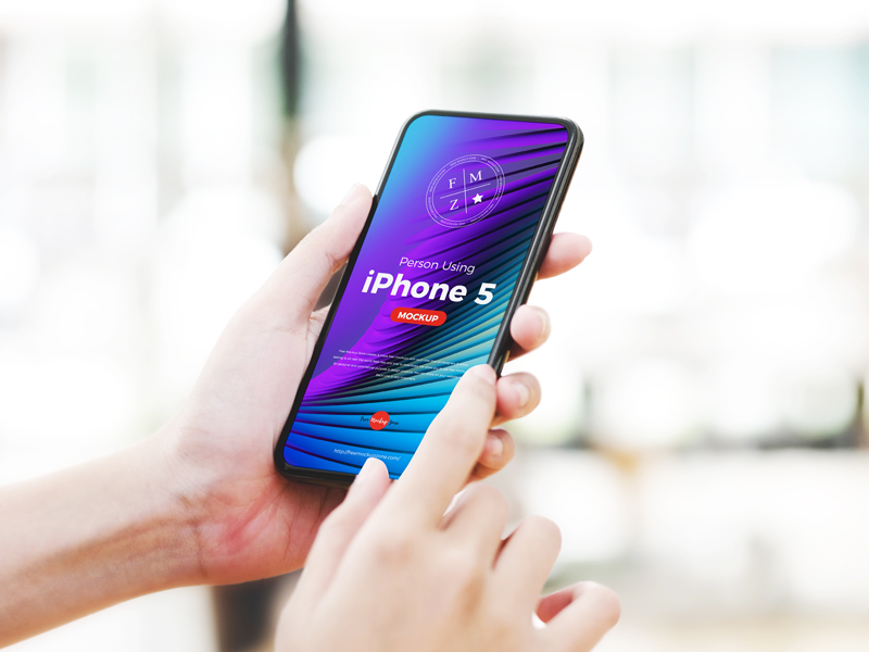 Including multiple different scenes and views like mockup in a hand, startup office, clean, clay, white, . Free Person Using Iphone 5 Mockup Free Mockup Zonefree Mockup Zone