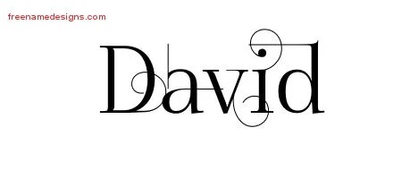 Decorated Name Tattoo Designs David Free - Free Name Designs 200_x_450_jpg