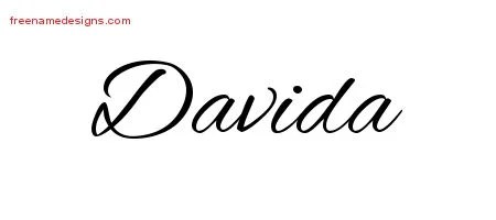 Cursive Name Tattoo Designs Davida Download Free - Free Name Designs 200_x_450_jpg