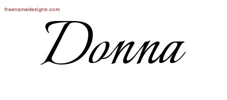 Calligraphic Name Tattoo Designs Donna Download Free - Free Name Designs 200_x_450_jpg