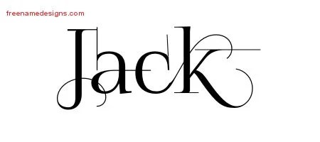 Decorated Name Tattoo Designs Jack Free - Free Name Designs 200_x_450_jpg
