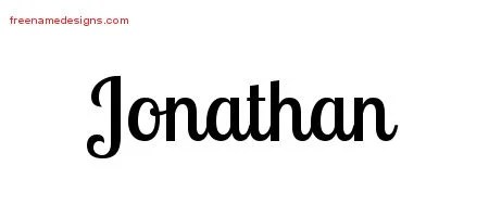 Handwritten Name Tattoo Designs Jonathan Free Printout - Free Name Designs 200_x_450_jpg