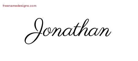 Classic Name Tattoo Designs Jonathan Printable - Free Name Designs 200_x_450_jpg