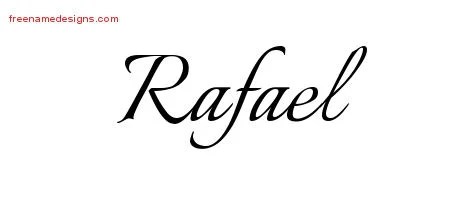 Calligraphic Name Tattoo Designs Rafael Free Graphic - Free Name Designs 200_x_450_jpg