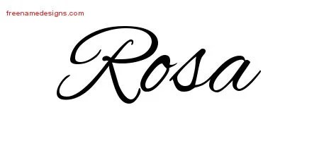 Cursive Name Tattoo Designs Rosa Download Free - Free Name Designs
