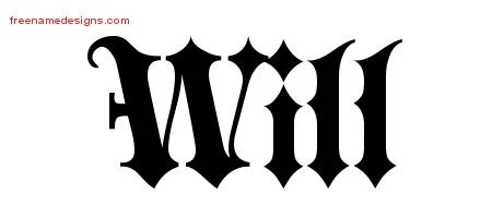 Old English Name Tattoo Designs Will Free Lettering - Free Name Designs 200_x_450_jpg