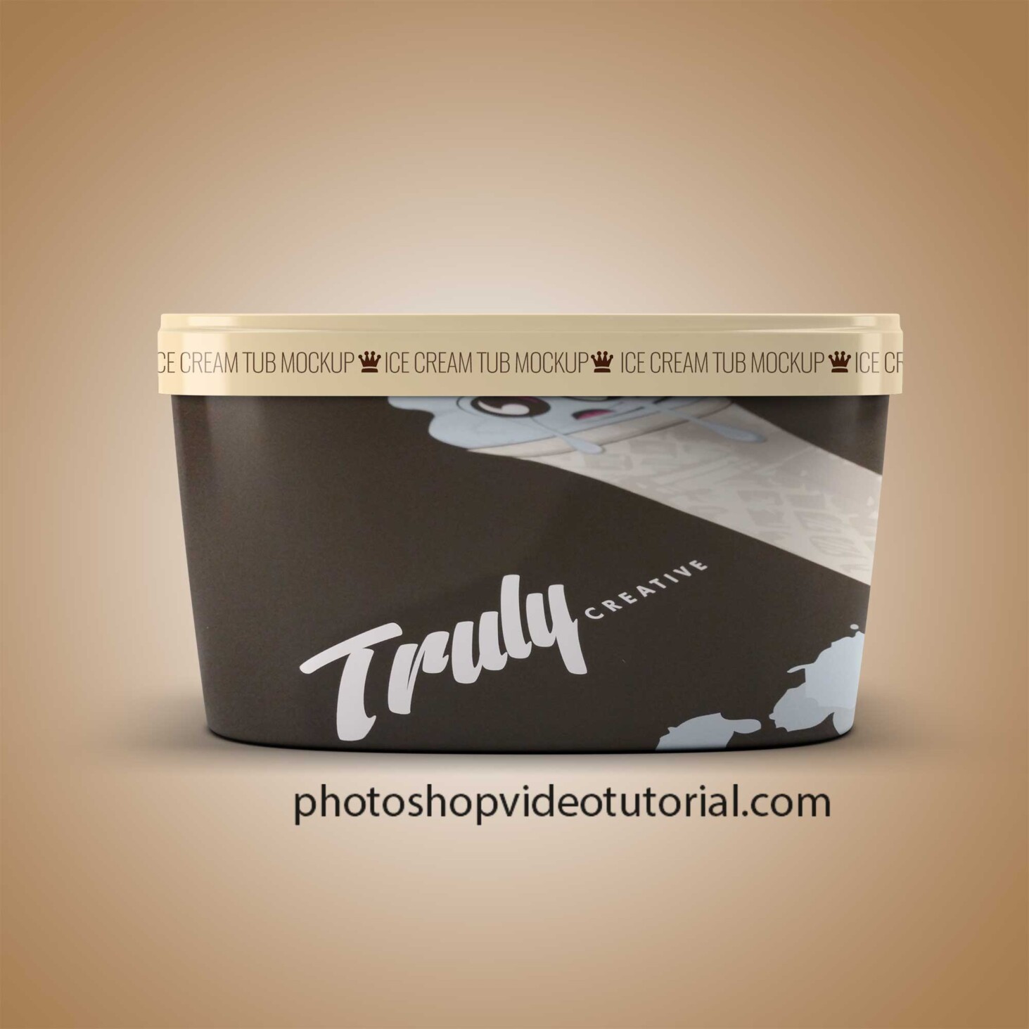 You can change the design of . Free Ice Cream Container Mockup Psd Freebies Mockup