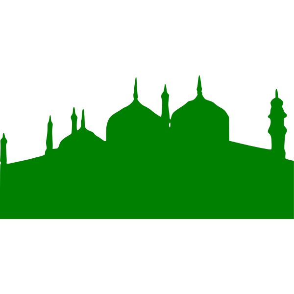 Green Color Small Mosque Design