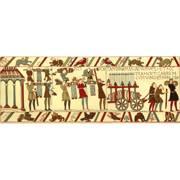 It's popular across the country, and you can access the database for free online. Part of Bayeux Tapestry (#2) | Free SVG