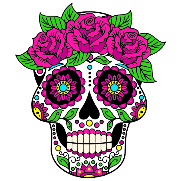 This skull svg free comes in a zipped folder and includes the file formats listed below: Sugar Skull Free Svg