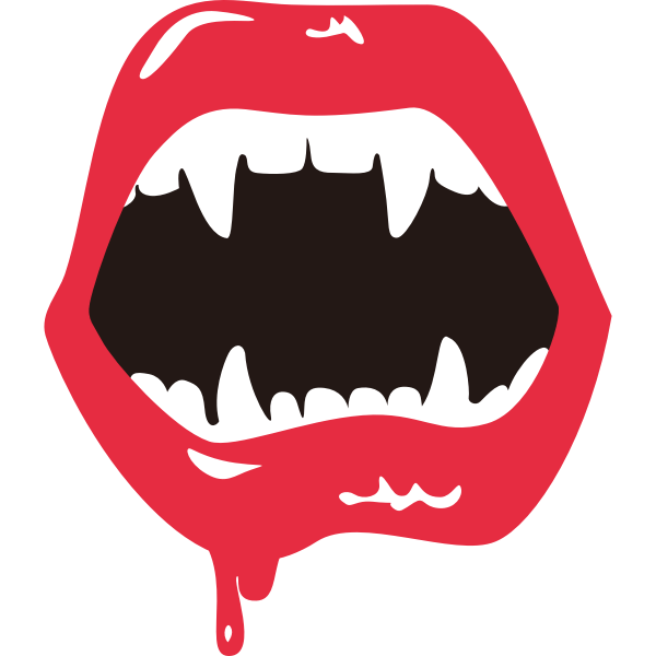 Mouth 2 vectors svg vector illustration graphic art design format. Halloween Bloody Mouth Free Svg