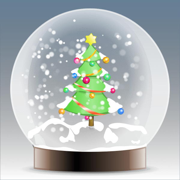 It uplifts the spirits of people during the winter and carries the refreshing scents of pine cones and spruce. Christmas Tree Snow Globe Vector Graphics Free Svg