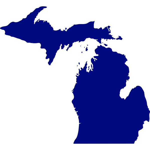 Michigan svg file, michigan state, michigan outline, cricut downloads,. Vector Map Of State Of Michigan Free Svg