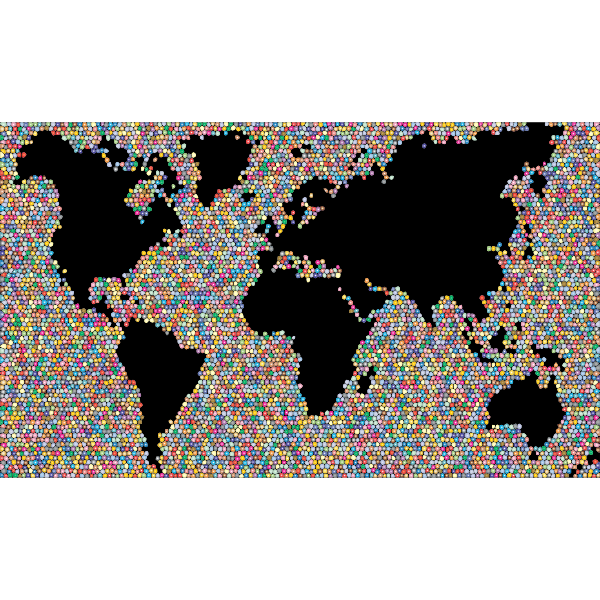 16/01/2020 · media in category svg maps of the world. Colorful World Map Mosaic 2 Free Svg
