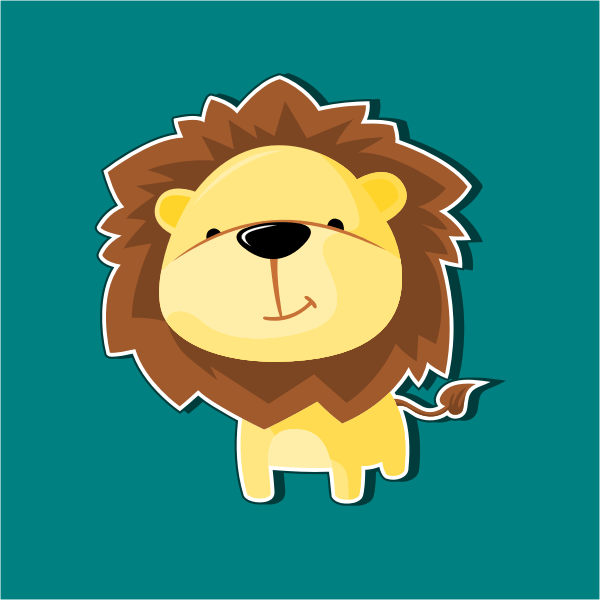 Download this cute baby lion svg file. Mascot Lion Free Svg