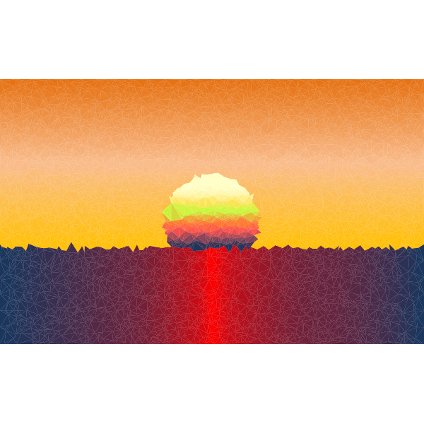 Sunset vectors and psd free download. Low Poly Simple Sunset Scene Free Svg