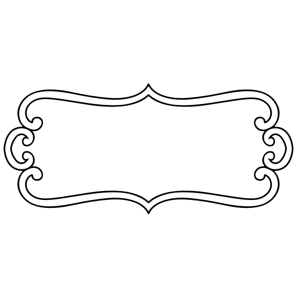 Each word border has a word strategically placed around the . Simple Border Free Svg