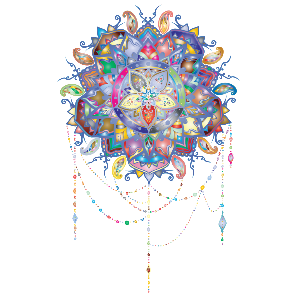 19/07/2020聽路 intricate floral mandala from pixabay. Prismatic Intricate Floral Mandala Free Svg