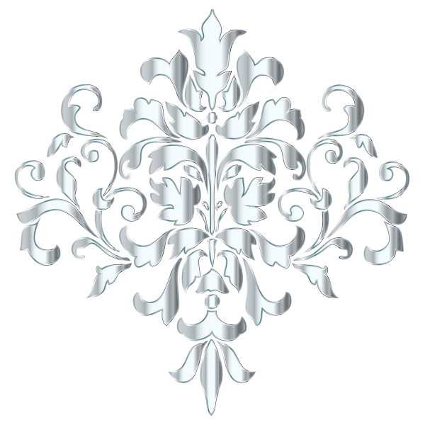 Seamless luxury ornamental background damask . Silver Damask Design No Background Free Svg