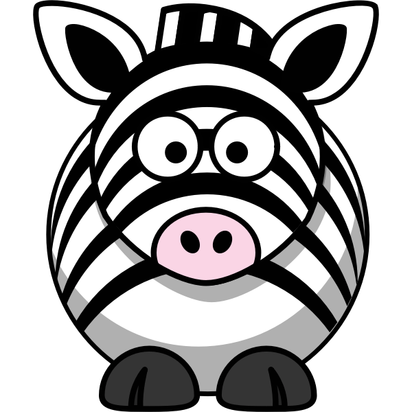 This one has them wrapped from head to toe. Vector Image Of Cartoon Zebra Free Svg