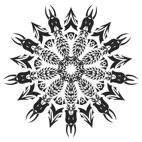 The best selection of royalty free mandala svg vector art, graphics and stock illustrations. Vector Drawing Of Tribal Mandala Design Free Svg