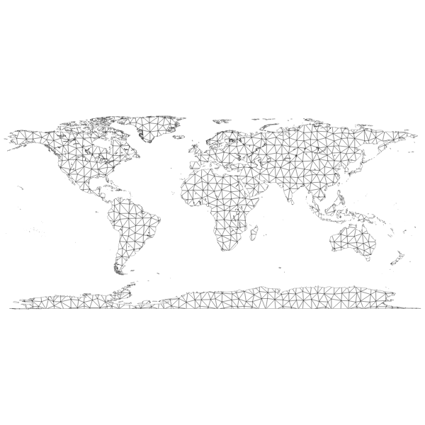 Check out a more detailed scalable vector graphics (svg) map about the countries of the world, an editable, customisable, scalable map showing all countries of the world, which you can explore and use.you can use them in your projects depending on the requirements. World Map Polygonal Wireframe Free Svg