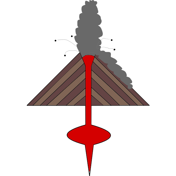 Licence il se peut que certains dessins vectoriels n'aient pas d'information sur leur . Volcan explosif | Free SVG