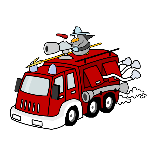 You will also find many cutting files of the american flag with either blue or a red line to show support. Fire Engine Vector Illustration Free Svg