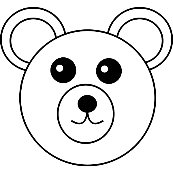 Bear svg files for scrapbooking, paper crafts, vinyl and htv crafts. Teddy Bear Vector Line Art Image Free Svg