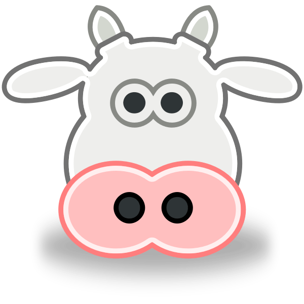 Australian cattle dog dog funny head vector. Vector Image Of Cow S Head Free Svg