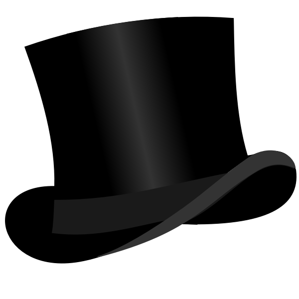 Silhouette Top Hat Svg Cute SVG Cut File Free for Cricut
