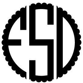 Download · free monogram creator from . Free Svg Files Svg Png Dxf Eps Scalloped Monogram Font Free SVG