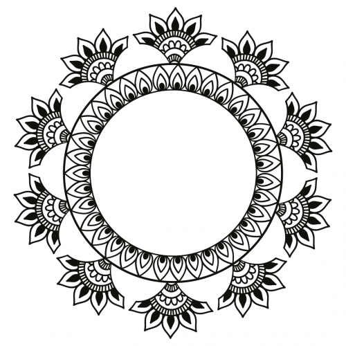 Free Free mandala monogram svg cut file. Free Svg Files Svg Png Dxf Eps Mandala Monogram Frame SVG Cut Files