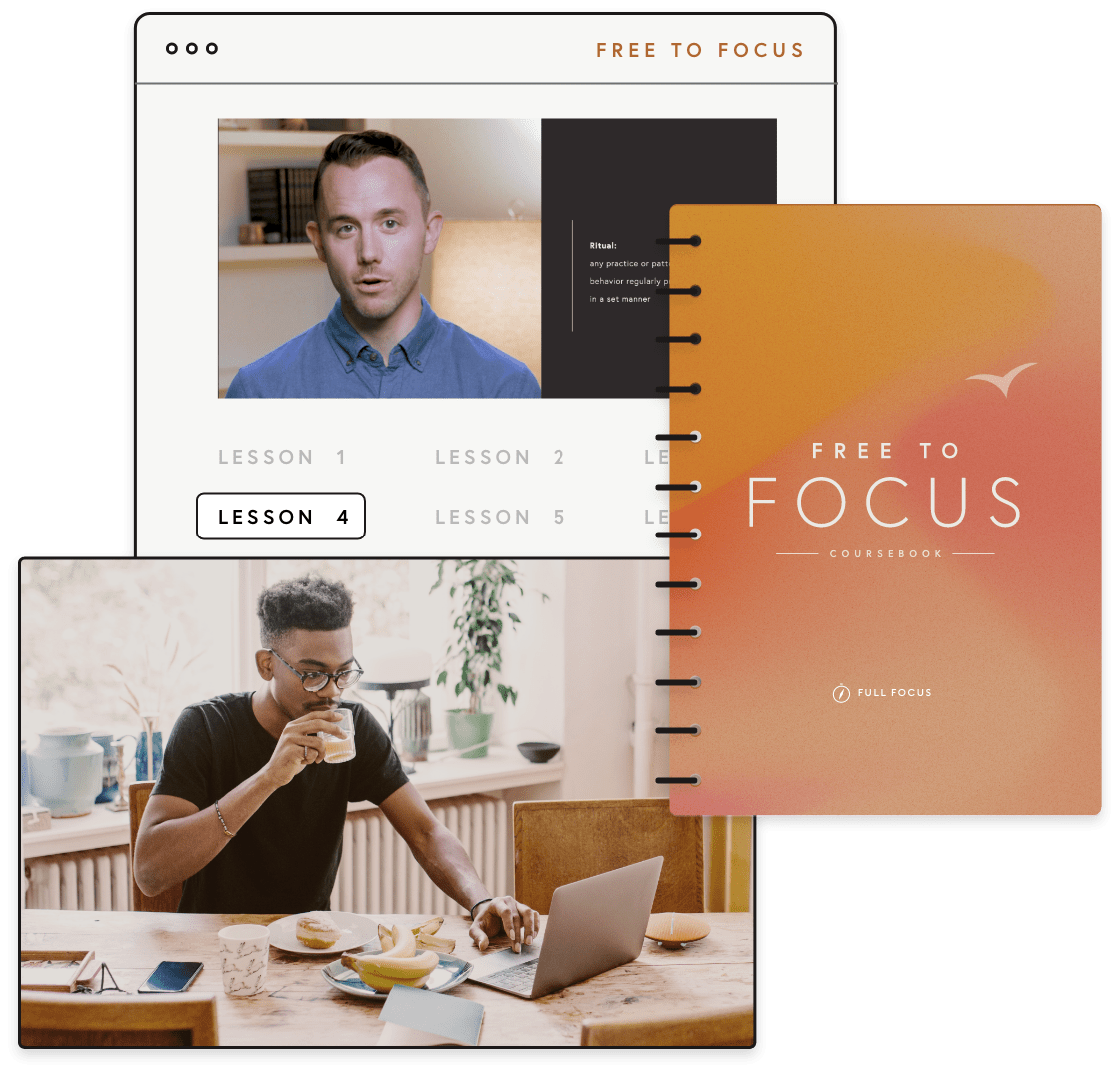 “free to focus” is not just a book, its' an entire course on productivity. Free To Focus