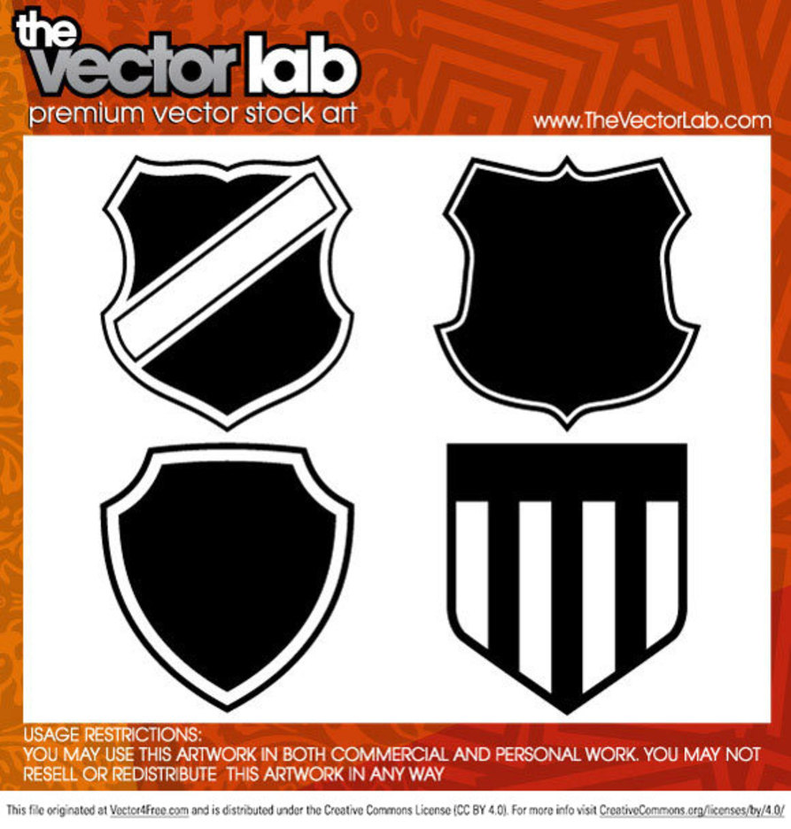 Vector files are used to create print layouts and illustrations as they ensure the same quality appearance across all formats and sizes. Shield Vector