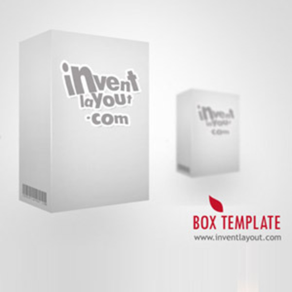 The box is isolated on white background, with shadow included. 3d Box Template Psd Freevectors