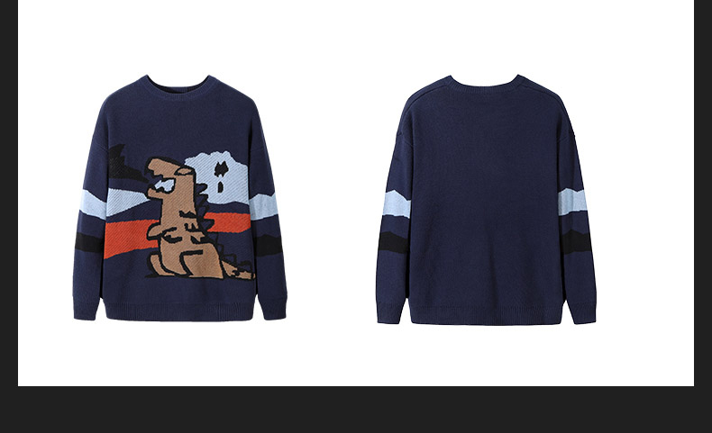 Custom Dino Knit Sweater