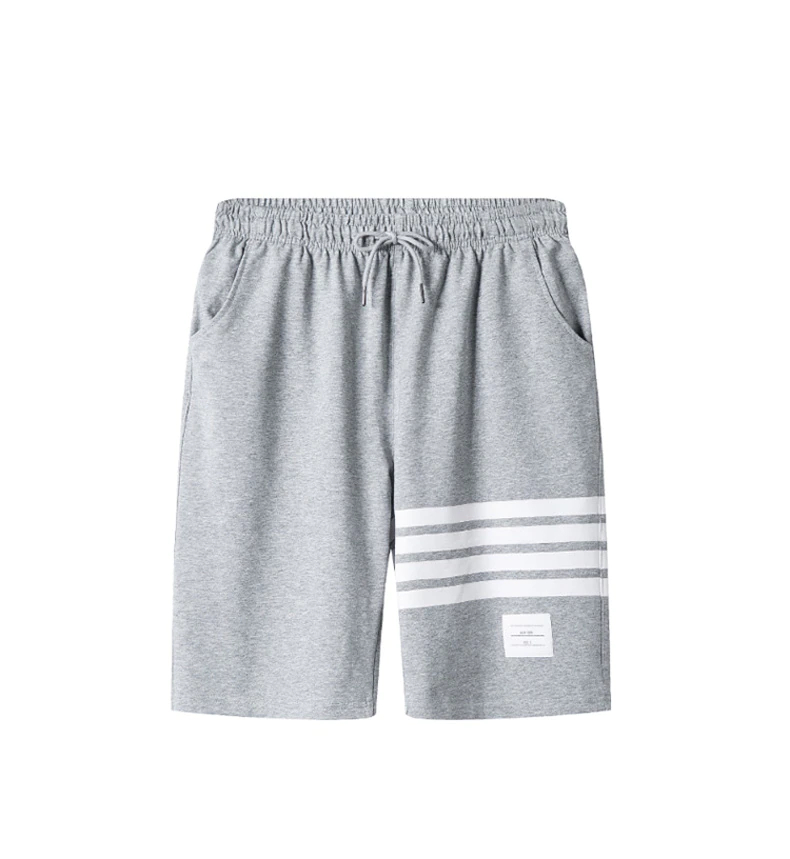Gray and white shorts