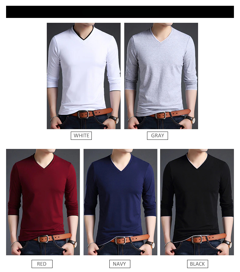 Long sleeve v neck 