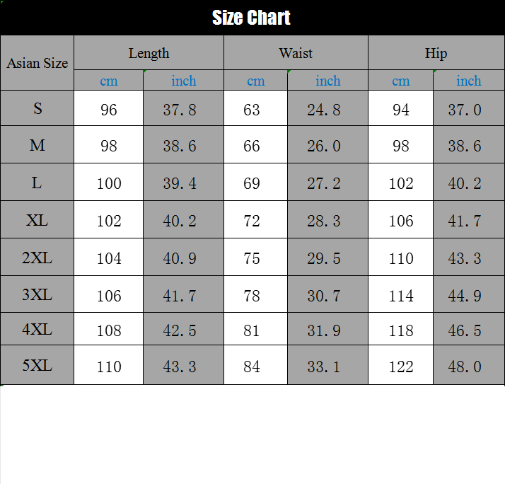 Pants sizes at freshbomb.com